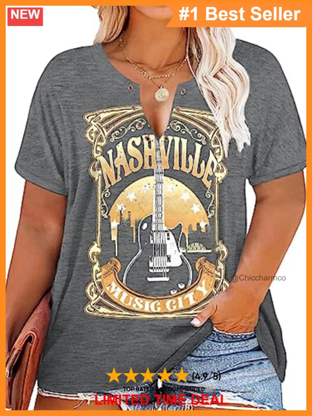 Plus Size Graphic T-Shirt Ring Hole Sexy V-Neck Summer Tank Top Tee